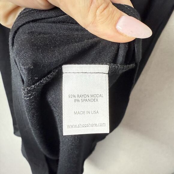 Shore Dress Women Black Sleeveless Tank Midi Button Front Stretch USA M - Picture 5 of 9